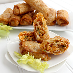 Buffalo Chicken Egg Rolls