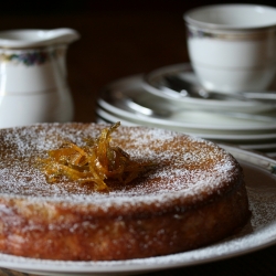 Gluten Free Almond Lime Syrup Cake