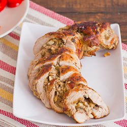 Mushroom Filled Pork Tenderloin