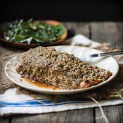 Walnut & Rosemary Encrusted Salmon