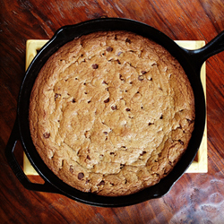 Healthier Chocolate Chip Pan Cookie