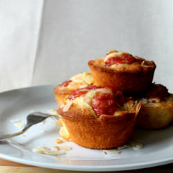 Rhubarb and Almond Tea Cakes