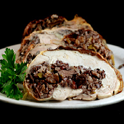 Chicken with Red Rice Stuffing