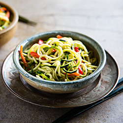 Zucchini Noodles Sesame-Peanut