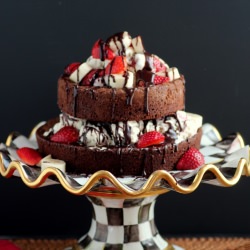 Brownie and Ice Cream Tower