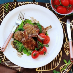 Walnut Crusted Lamb Cutlets