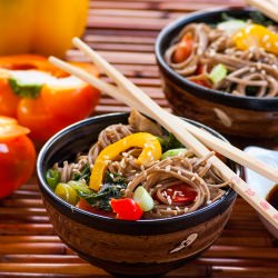 Light Soba Noodles Stir Fry