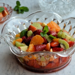 Strawberry and Mint Fruit Salad