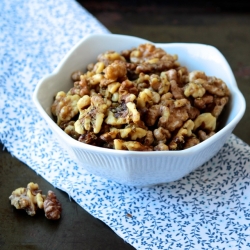 Honey Rosemary Roasted Walnuts