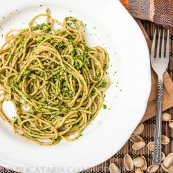 Ramsons Pesto with Spaghetti