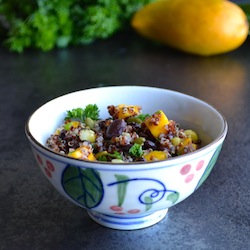 Red Quinoa and Mango Salad