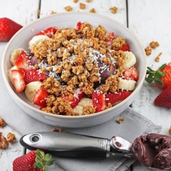 Banana + Strawberry Acai Bowl