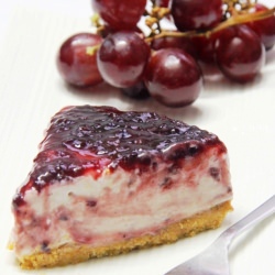 No-Bake Blackberry Cheesecake