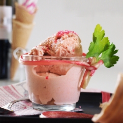 Red Wine Rhubarb Ice Cream