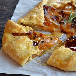 Roasted Pear and Brie Galette