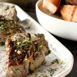 Lamb Loin Chops: Roasted with Gremo