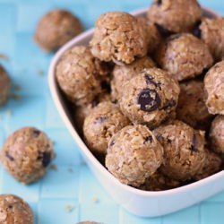 Peanut Butter Oatmeal Protein Bites