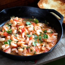 Jalapeno Lime Skillet Shrimp