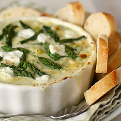 Spring Vegetable Goat Cheese Dip