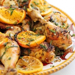 Herb Citrus Oven Roasted Chicken