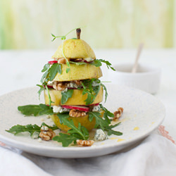 Pear Arugula Salad with Walnuts