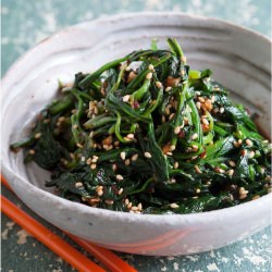 Korean Spinach with Sesame Banchan