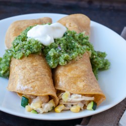 Chicken Enchiladas with Tomatillo