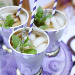 Lavender-Infused Mint Juleps