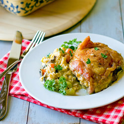 Chicken with Creamy Brown Rice