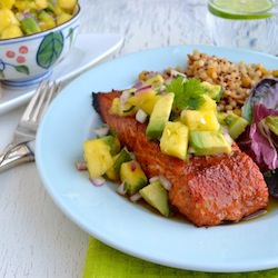 Chipotle Grilled Salmon Pineapple