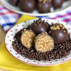 Healthy PB Banana Chocolate Truffle