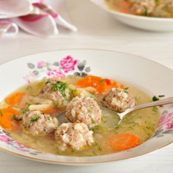 Soup with Meatballs and Vegetables