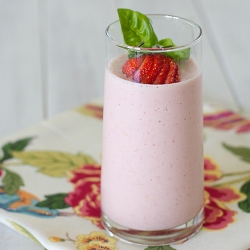 Strawberry Basil Smoothie