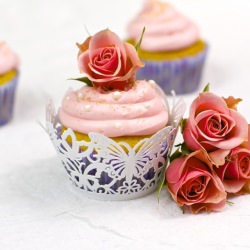 Rose Water & Vanilla Bean Cupcakes