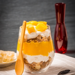 Mango and Quark Cheese Parfait