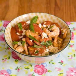 Shrimp with Tomatoes and Feta