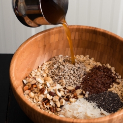 Homemade Granola with Apple Juice