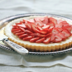 Lighter Strawberry & Lemon Tart