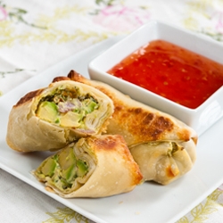 Baked Avocado Egg Rolls