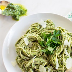 Soba Noodles with Lemon Kale Pesto