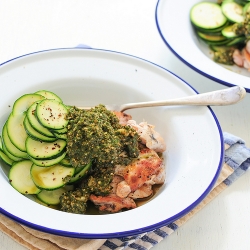 Pesto Chicken with Zucchini