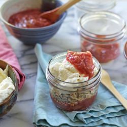 Rhubarb Cranachan