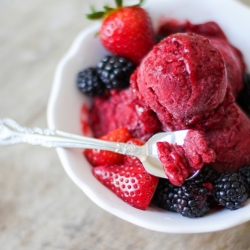 Strawberry Blackberry Sorbet