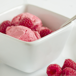 Raspberry Almond Ice Cream