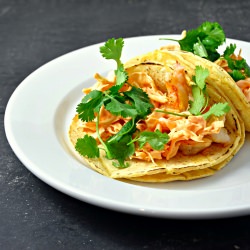 Shrimp Tacos with Spicy Slaw