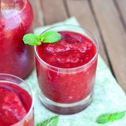 Cherry Berry Frozen Mojitos