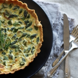 Asparagus + Leek Quiche