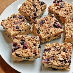 Trail Mix Rice Crispy Bars