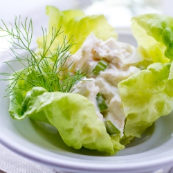 Curried Crab Salad w/Apple, Fennel