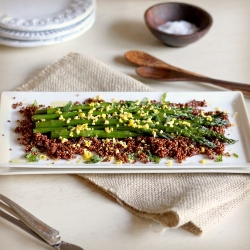 Asparagus Mimosa with Quinoa